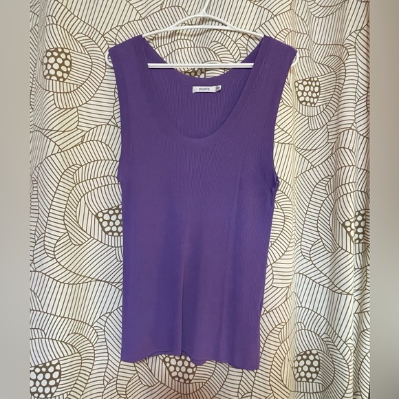 Ricki’s SzXL slinky knit purple tank top EUC - Picture 1 of 1